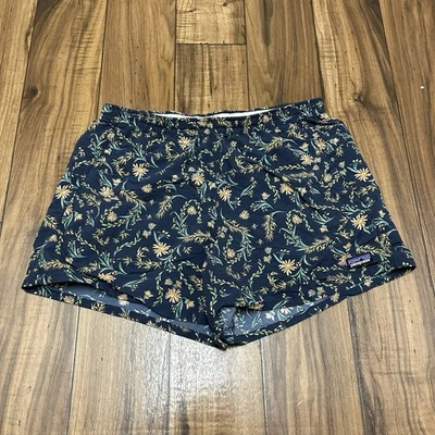 Pantalones Cortos Patagonia Baggies 4" Para Mujer Medianos Estampado Floral AOP Elastizados Comodidad Foto 1 de 4