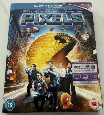 Pixels Blu-ray 2015 Adam Sandler, Certified 12 New Sealed With Slipcase - Image 1 of 4