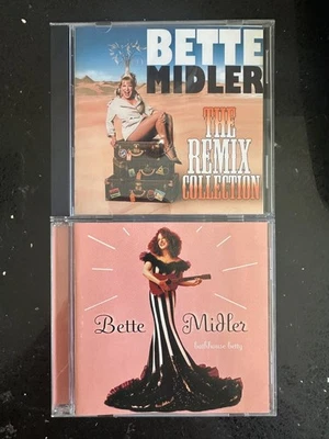 Bette Midler 2 Used CD Bathhouse Betty + REMIX Collection rare hits DJ Mix club - Image 1 of 3