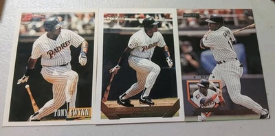 Tarjeta paralela dorada Topps 1993 de Tony Gwynn # 5 Padres de San Diego y Bowman 1993 Foto 1 de 4