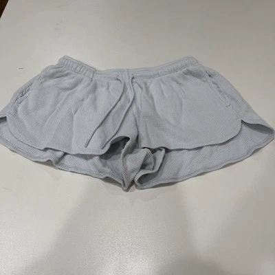 Brandy Melville NAME:SUMMER THERMAL SHORTS Pastel Blue OS - Image 1 of 3