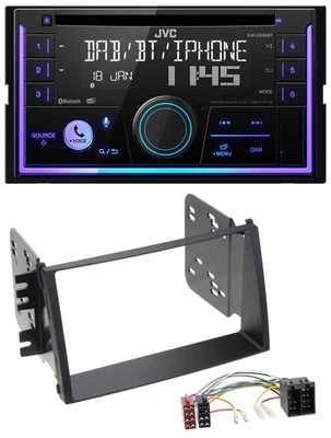 JVC MP3 USB 2DIN DAB Bluetooth CD Autoradio für Kia Soul (AM, 2008-2011) - Bild 1 von 4