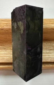 #SHC203 Stabilized Dyed Buckeye Burl Resin Hybrid Stopper/Handle/Call Blank - Picture 1 of 2