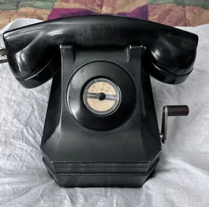 Teléfono de manivela Stromberg Carlson negro 1248WI - Imagen 1 de 13