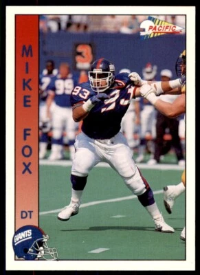 1992 Pacific Mike Fox New York Giants #217 - Image 1 of 2