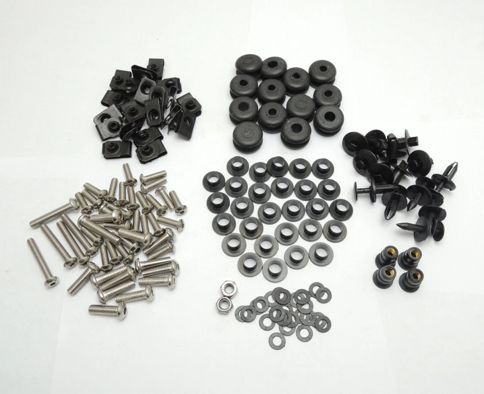 Juego de carenado de acero inoxidable + pernos de pantalla para Yamaha YZF R6 2003 2004 2005 Foto 1 de 1