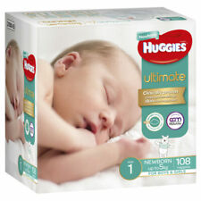 Huggies Ultimate Newborn Nappies Size 1 (108 Pack)