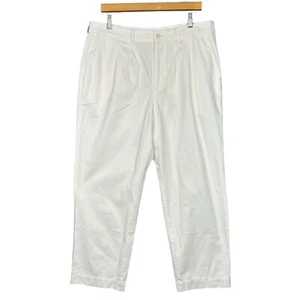 AYR The Metropolitan Chino Pants Womens Cream 100% Cotton 14 Straight Leg - Picture 1 of 13