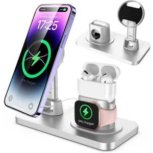 For iPhone 16/15/14/13/12 Pro Max MagSafe Magnetic Wireless Charger Dock Mount - Picture 1 of 12