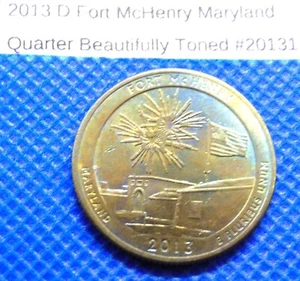 2013 D FORT MCHENRY America The Beautiful Quarter Toned #20131 - Picture 1 of 2
