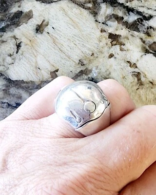 Anillo de cúpula de bambú ancho John Hardy tamaño 7,5, ¡17 gramos! Pieza ordenada! Foto 1 de 4