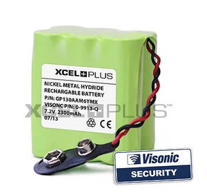 Visonic Powermax Alarm Back-up Battery 09913Q GP130AAM6YMX 0-9913-Q - Picture 1 of 2