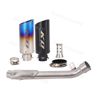 Silenciadores silenciadores de tubo de enlace medio puntas de escape 51 mm para Suzuki GSXR1000 2007 2008 Foto 1 de 4