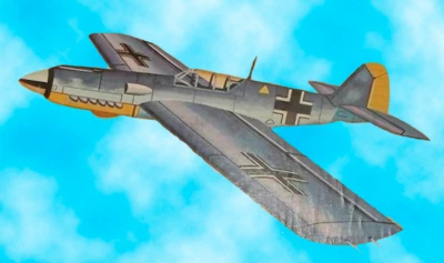 Midwest Inspired 48" Wingspan ME-109 Messerschmidt Control Line SHORT Kit #238 - Image 1 of 4