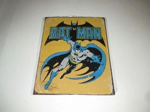 Insegna da parete latta metallo retrò Batman DC Comics super eroe film cavaliere oscuro nuova - Foto 1 di 2