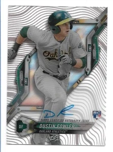 Autógrafo Dustin Fowler 2018 Topps High Tek RC automático #HT-DF Oakland Athletics - Imagen 1 de 2