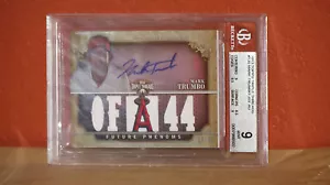 2013 Topps Triple Threads Mark Trumbo Jersey Auto Card BGS 9 Auto 10. - Picture 1 of 2