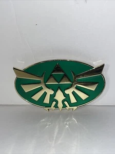 The Legends Of Zelda Tri Force Princess Nintendo Green Belt Buckle 2013 - Picture 1 of 7