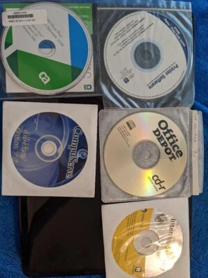 LOT OF 5 VINTAGE CD ROMS Norton Security EPSON PRINTER  - Image 1 of 4