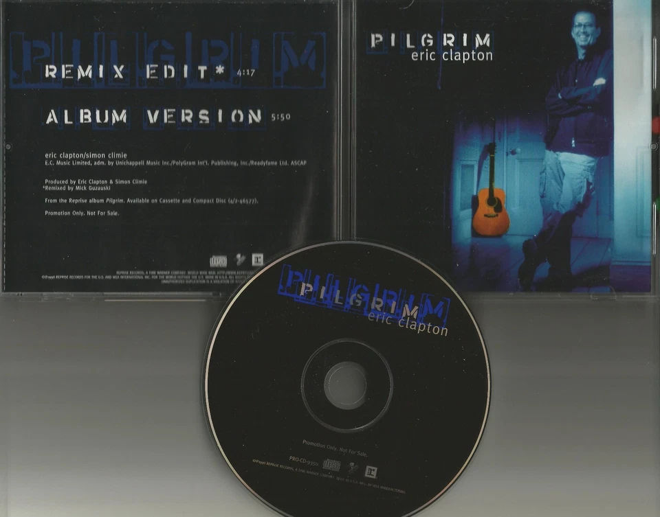 ERIC CLAPTON Pilgrim w/ RARE REMIX EDIT PROMO  radio DJ CD Single 1998 USA MINT - Image 1 of 1