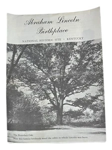 1965 Abraham Lincoln Birthplace Kentucky Brochure Leaflet Paper Ephemera Handout - Picture 1 of 3