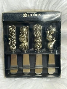 DELLAROBBIA BOSTON WAREHOUSE 2000 SET 4 STAINLESS STEEL SPREADERS KNIVES NIB - Bild 1 von 3
