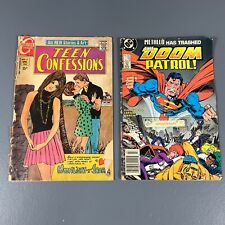 Comic Books Lot of 2 DC Superman The Doom Patrol & Teen Confessions Vintage