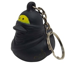 American Heart Association Keychain Ninja Duck Rubber Duck Black Yellow