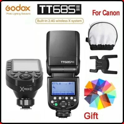 Godox TT685II-C TTL HSS Blitz Blitzgerät für Canon +XPro Drahtloser Blitzauslöse - Bild 1 von 4