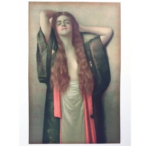 MAX NONNENBRUCH Erotic "Bien Etre" Print Image 13"X20", Framed 17.5" X 24.5" - Picture 1 of 8