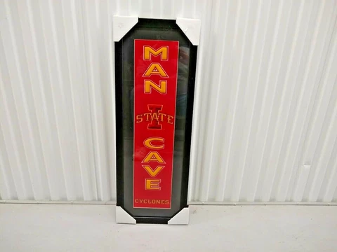 Framed Iowa State. Cyclones Licensed NBA Wool Man Cave Banner Cover