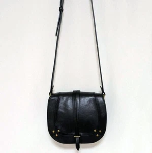 Jerome Dreyfuss Saddle Schultertasche Umhängetasche Leder schwarz gebraucht guter Zustand! - Bild 1 von 17