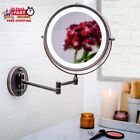 6.8" Lighted Wall Mount Makeup Mirror - Double Sided LED, 1X & 10X Magnification