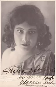 GERMAINE PAPE opera mezzosoprano foto firmata come Dalila - Foto 1 di 1
