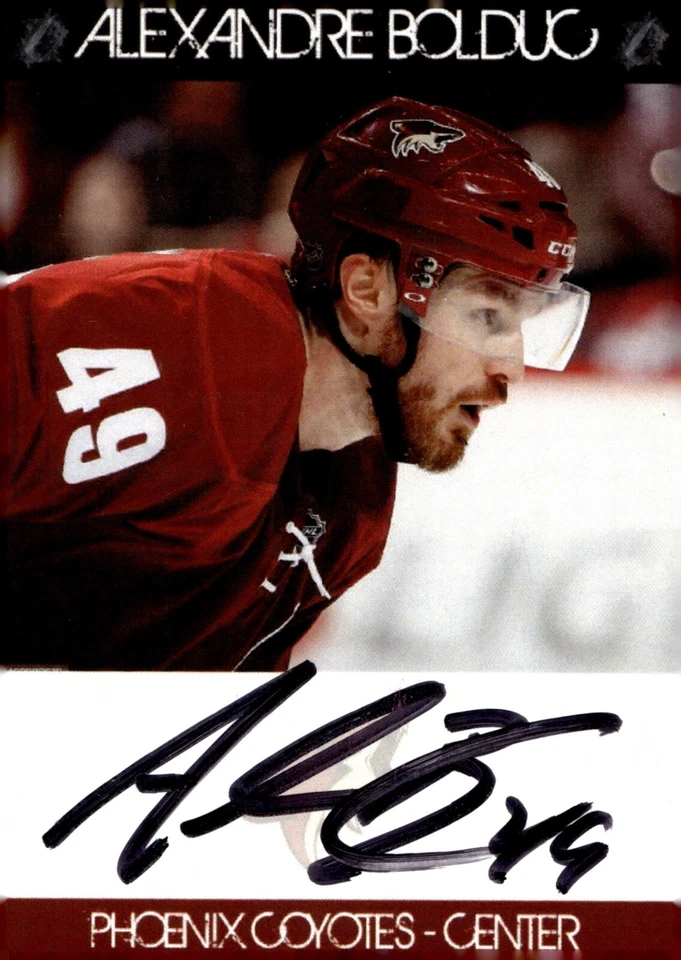 Alexandre Bolduc - Signed Custom 2.5'' x 3.5'' Alexandre Bolduc Photo Card - Image 1 of 1