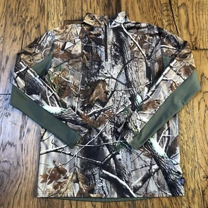 SPORTS AFIELD Men’s M Medium 1/4 Zip Pullover Camo Realtree Long Sleeve Hunting - Picture 1 of 15