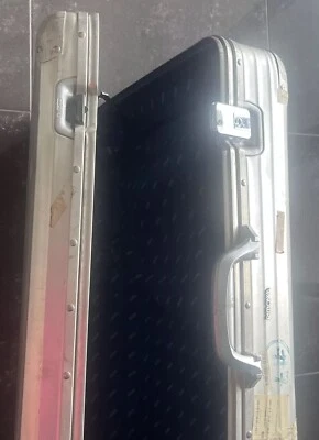 RIMOWA Silver Integral, Aluminium Reise Koffer, Vintage, 2 Rollen, Metall Koffer - Bild 1 von 4