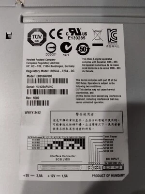 TANDBERG DATA HP LTO-4 Tape drive LVD Ultrium-4 EB659A#000 HH StorageaLoader - Image 1 of 4