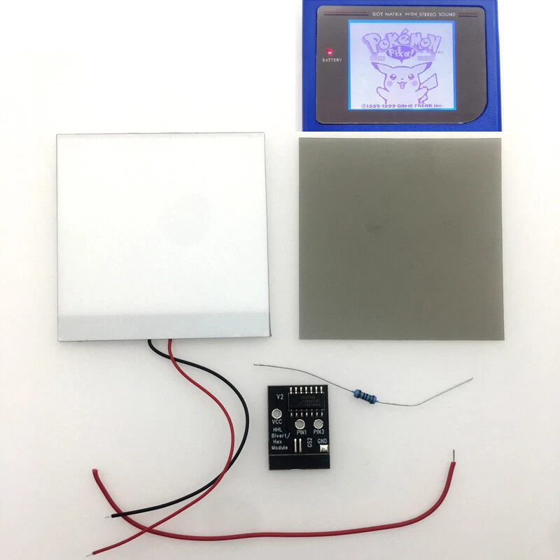 For Nintendo Game Boy Original DMG-01/Pocket Bivert Chip&Backlight Mod Kit White - Image 1 of 4