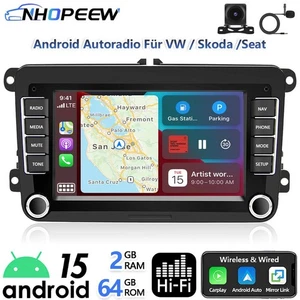Für VW Touran 1T1 1T2 1T3 2003-2010 Android Radio Apple Carplay GPS Kamera SWC - Bild 1 von 15