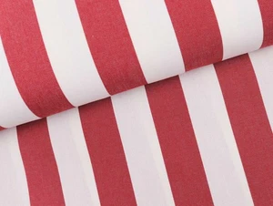 MARKISENSTOFF 320cm breit wasserabweisend BLOCKSTREIFEN ROT EUR 30,98/m - Bild 1 von 2