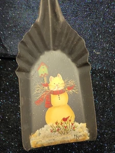 Toleware Antique Folk Art Coal Shovel Maria Kurtz Original Hand Painted Signed - Picture 1 of 4