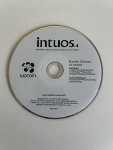 Wacom Intuos 4 Bundled Software Install Disc - Adobe Photoshop Autodesk Etc. - Picture 1 of 4
