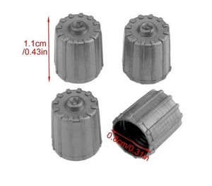 4 Pcs - Schrader Tyre Valve Dust Caps Car Bike Motorcycle Plastic with O Ring - Picture 1 of 9