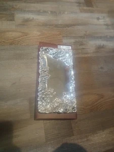 Vintage 1996 Arthur Court Grape Vine Rectangle footed 12 x 6 Bread Tray metal - Picture 1 of 5