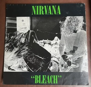 NIRVANA Bleach Brazil 1992 Green Letters - Picture 1 of 12