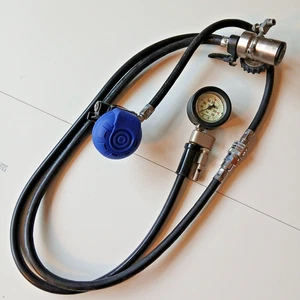 Drager BA PSS Regulator Hose Set – Series 90 Blue LDV, 300 Bar Gauge & Whistle - Picture 1 of 15