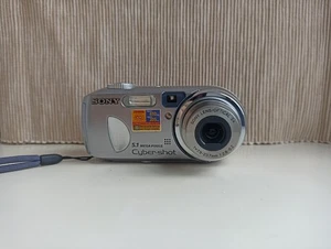 🔥Sony Cyber-shot DSC-P93 Silver 5.1MP digital compact camera🔥WORKing Full Set - Picture 1 of 7