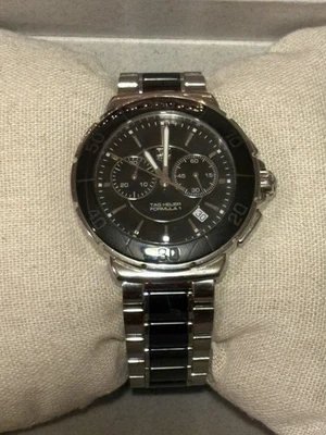 Reloj para hombre Tag Heuer Formula 1 CAH1210 esfera negra 41 mm acero y cerámica cuarzo Foto 1 de 4