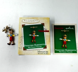 Hallmark 2004 Andenken Miniatur Disney Pinocchio Sammlerstück Saiten Marionette - Bild 1 von 12